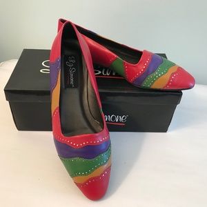 Vintage 1980s new L.J.Simone flats